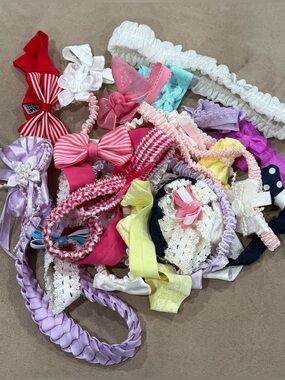 Assorted Flower and Bow Headbands - Multi-Color